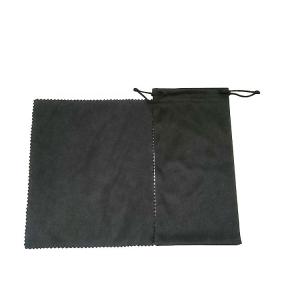China Soft Drawstring Eyewear Sunglasses Microfiber Cloth Pouch Case Sunglasses Bag wholesale