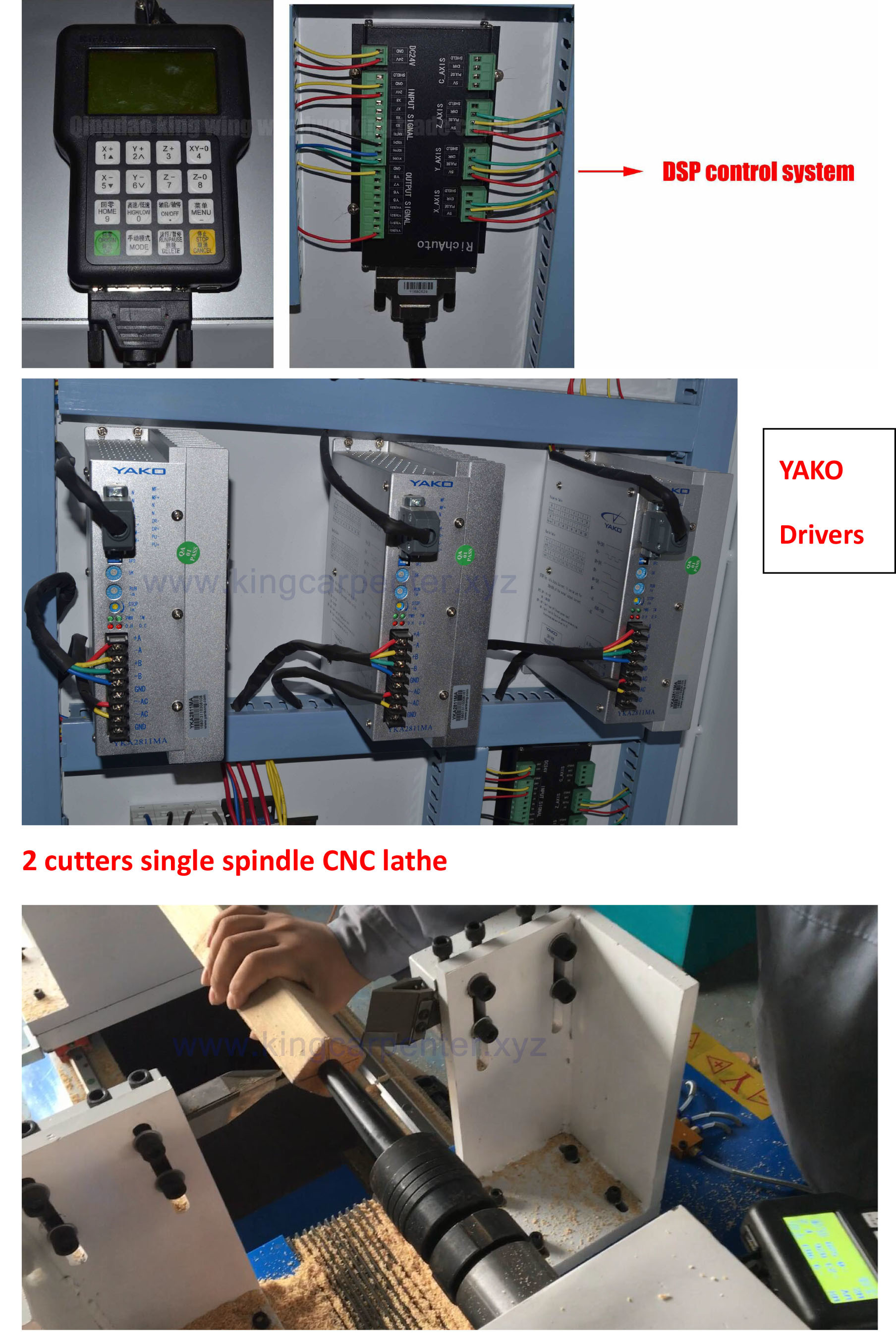 Wood CNC Lathe Machine