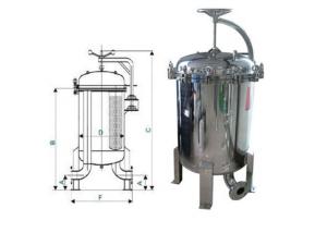 China Economical Industrial Liquid Filtration Equipment , SS Multi Bag Filter Housing wholesale