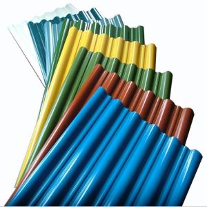 China HRB60 HRB60-85 Colored Corrugated Metal Panels HRB85-95 Regular Spangle 762-1200 Mm wholesale