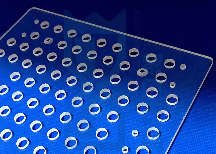 Temperature Resistant Silica Sio2 Fused Quartz Plate Precision Glass Machining