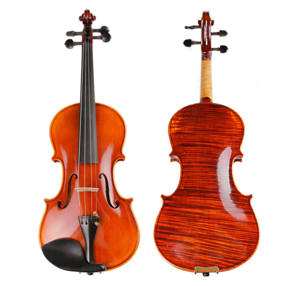 china advanced professional handmade stringed instrument China made brand all solid 4/4 44 violin [Back panel material