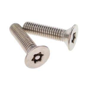 China Countersunk Head Security Screws Stainless Steel A2 M5 Fastener wholesale