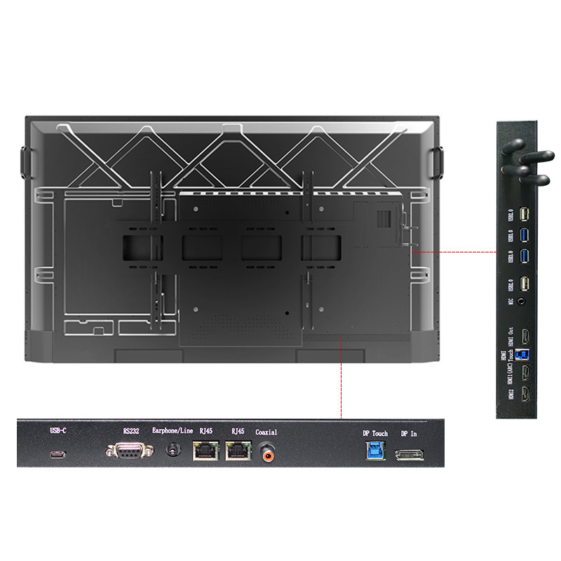 85 Inch Quad Core 4K Interactive Touch Panel Display With Multimedia Content