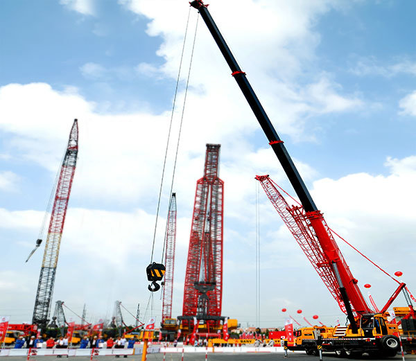 Used Sany Stc500 50 Ton Truck Crane Boom Truck Crane for Sale