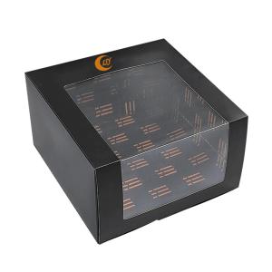 China Custom Paper Hat Packaging Baseball Cap Window Gift Box With Clear Pvc Window For Baseball Cap wholesale
