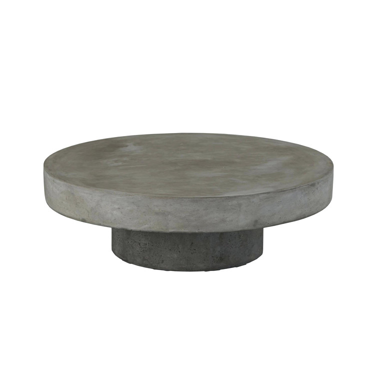 Home Furniture Modern Living Room Concrete Table White Round Concrete Coffee Table