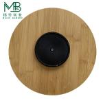 Christmas Special Rotating Ceramic Snack Tray With Bamboo Base