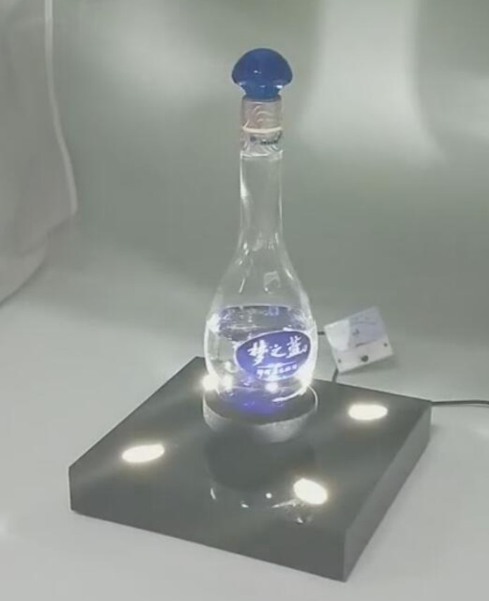 360 rotating magnetic levitation floating bottom 2kg display racks for bottle laptop with 50mm levitaiton distance