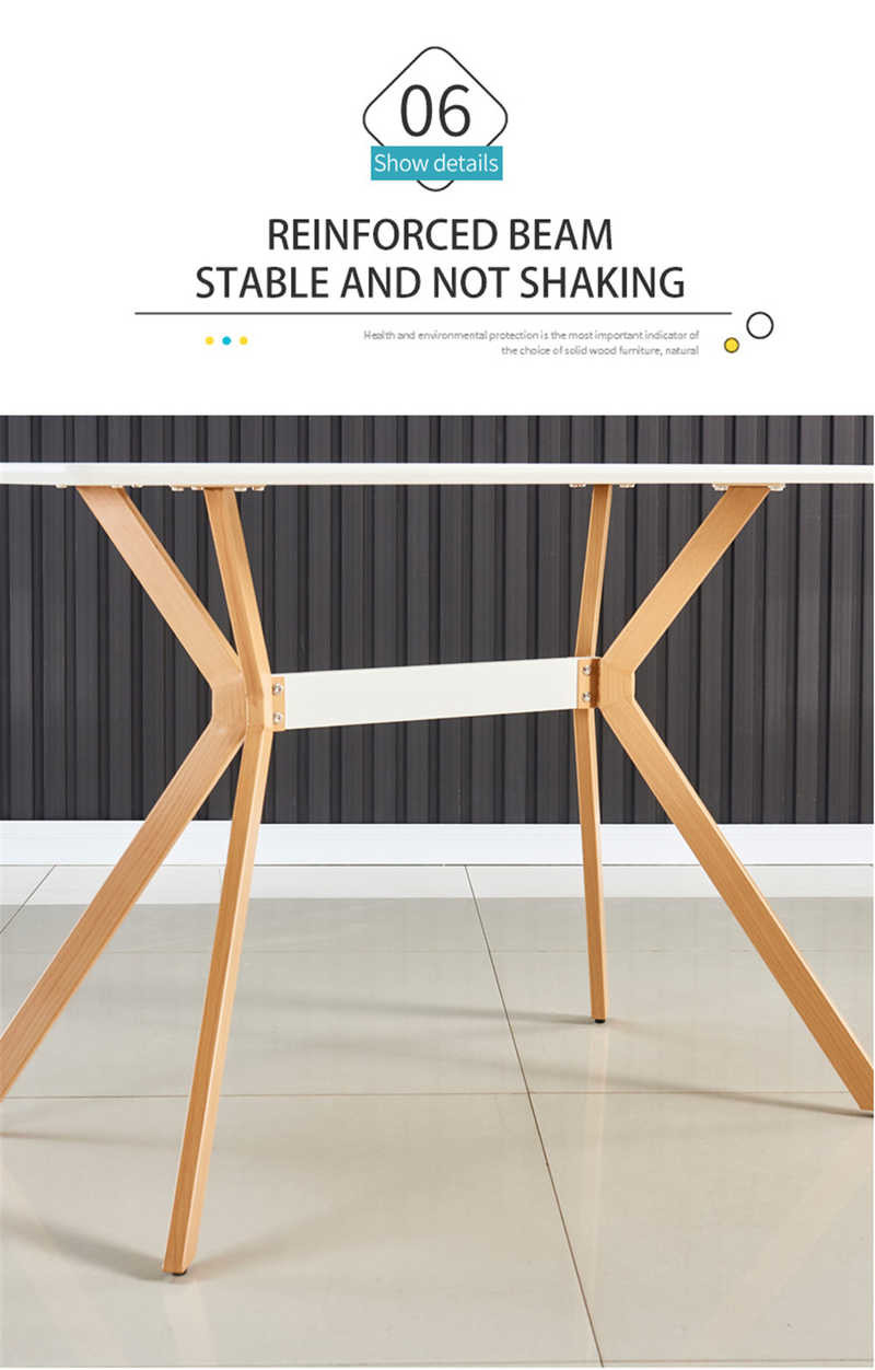 Minimalist Style 29.92 inches height Simple Dining Room Table 44.09lbs Anti Scratch Top