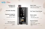 15.6'' Touch Screen Automatic Table Top Coffee Vending Machine 57Kg