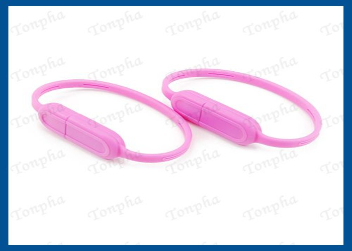 Promotional Thin Wristband Flash Drive Convenient Carrying Silicone Material