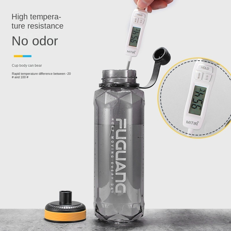 Food Grade No Odor 800ml/1000ml/1400ml/2000ml Water Bottle Bpa Free Plastic Water Bottles High Temperature Resistance Customized Acceptable