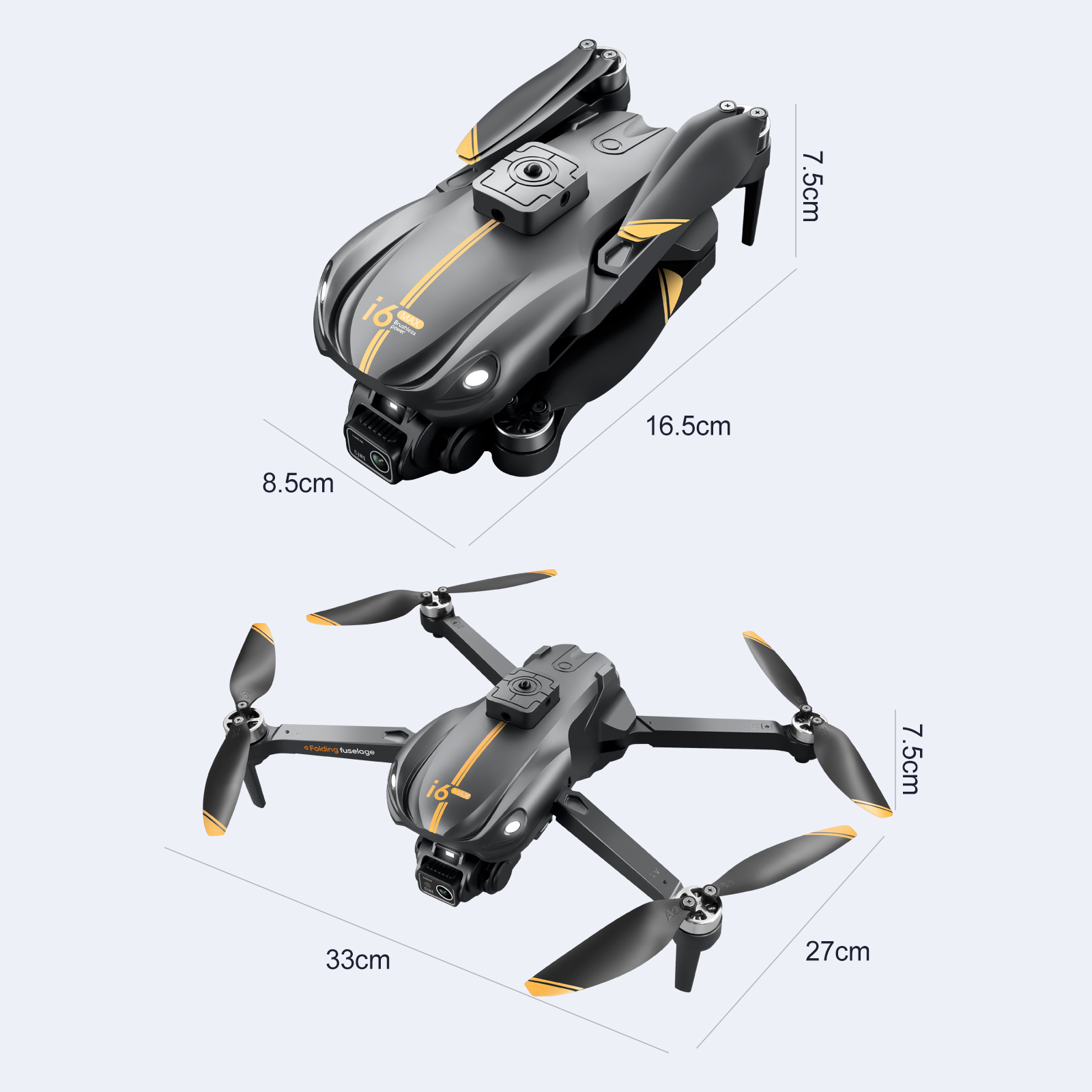 I6 Max Obstacle Avoidance Night 4k Dual Camera Aerial Fpv Drone Brushless Motor Wind Resistant Optical Flow Rc Quadcopter