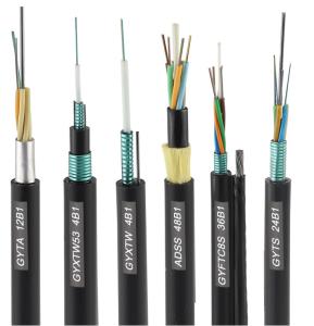 China Outdoor GYXTW Optical Fiber Cable 2-24 core G652D PE jacket for Duct Aerial Wholesale Price wholesale