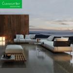 Waterproof Cushions Garden Sofa Set Teak Wood Furniture with Cushion Comfortable