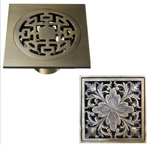 China Bronze floor drain, PVD finished.10*10cm wholesale