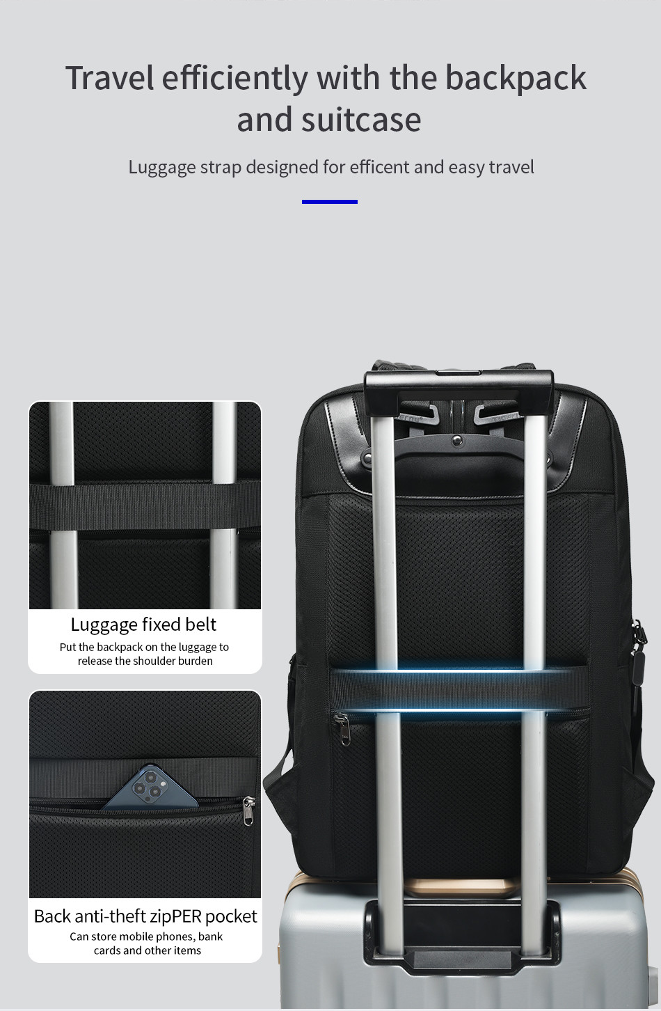 Fashion Business Travel Backpacks Outdoor College Student Carry On Laptop Backpack Anti Theft