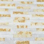Yellow White Galala Beige Marble Culture Stone , Ledger Stone Panels Anti -