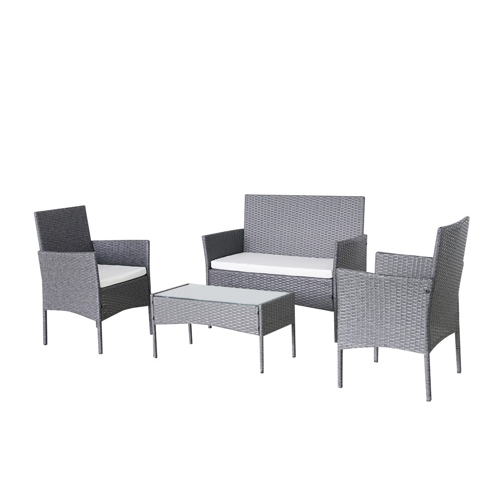 Moisture Resistant 4 Piece Garden Rattan Set No Cracking EN581 Certificated