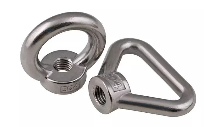 M8 M10 M12 M14 M16 M20 Stainless Steel 304 Triangle Ring Shaped Lifting Eye Bolt Nut