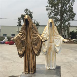 China Death Azrael Halloween Fiberglass Outdoor Statues 80cm 120cm 150cm 180cm wholesale