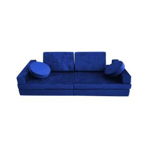 China Kids' Explorer 10pcs Velvet Fabric Sectional Modular Play Sofa For Playroom wholesale