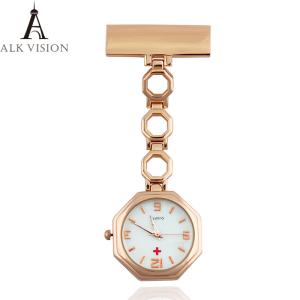 China Fob Nurse Watch Japan Quartz Movement Medical Brooch Hanging Watch for Nurses Men Women Steel Pocket Watch relogio Clock wholesale