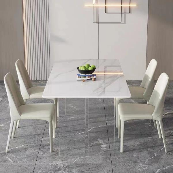 Comfortable Metal Dining Chairs With Upholstered Seats , Metal Dining Table And Chair Sets