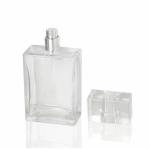 100ml Transparent Square Glass Perfume Bottle Pump Sprayer