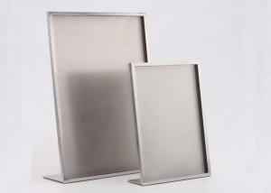China Brushed Steel Panel Advertising Pop Store Display Props A3 / A4 Size wholesale
