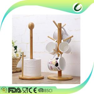 China 2017 Hot selling wooden mug tree holder cup hanger rack wholesale