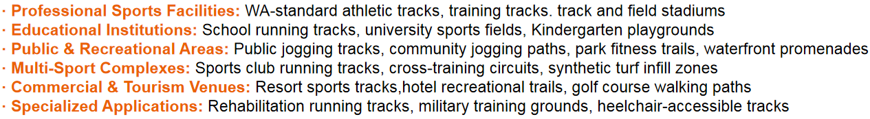 IAAF Sandwich System Synthetic Athletic Track EPDM Rubber Running Track Surface Material EPDM SBR Tyre Granules
