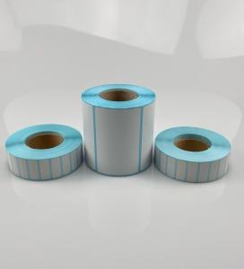 China Direct Thermal Sticker DT Sticker for Barcode Printing with blue glassine liner wholesale