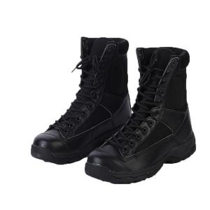 China Custom Design Strong Black Military Tactical Boots For Men And Women on sale