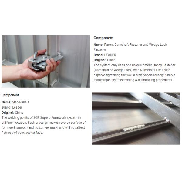 Wall Form Aluminium Construction Modular Formwork System With 4MM Thickness