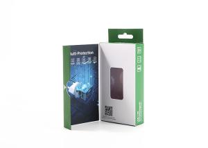 China Promotional Electronics Cardboard Box CMYK Mobile Charger Packaging With Blister wholesale