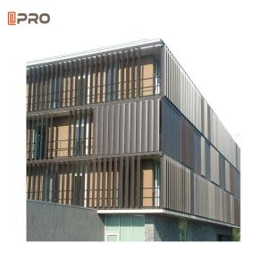 China Customized Aluminium Sun Shade Louvres Exterior Aerofoil Louver Sun Shading wholesale