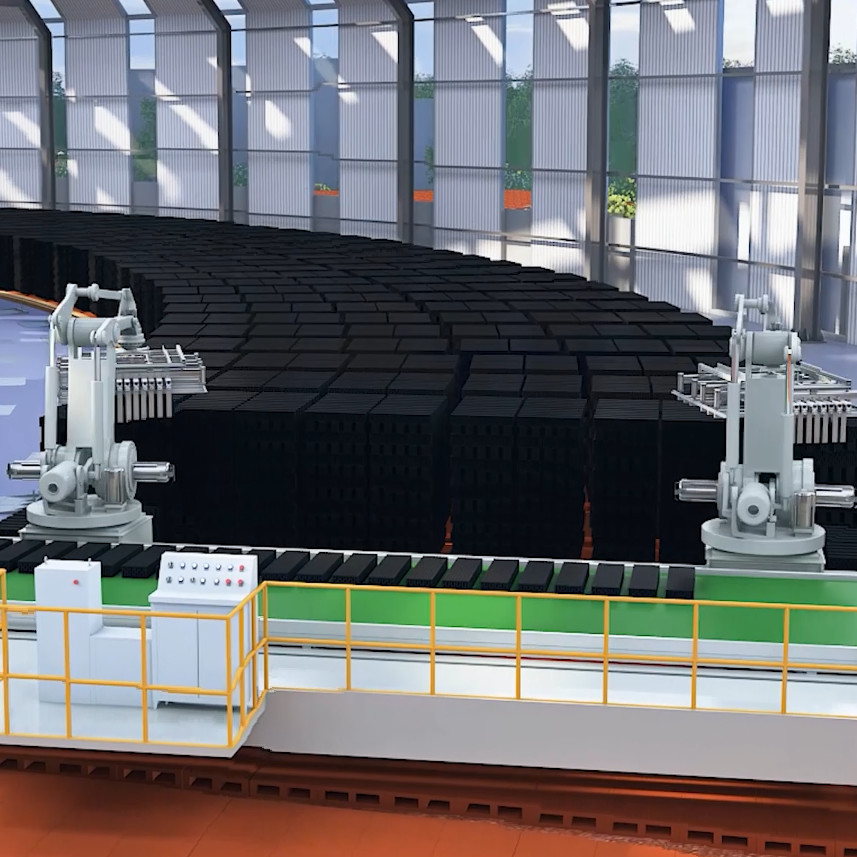 Fired Clay Brick Making Machine Robot Stacking Machine For Robot Grippers Structure