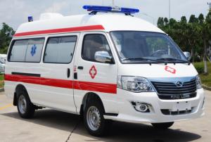China Jinlong Medical Emergency Ambulance Gasoline 7 Seats 4×2 wholesale