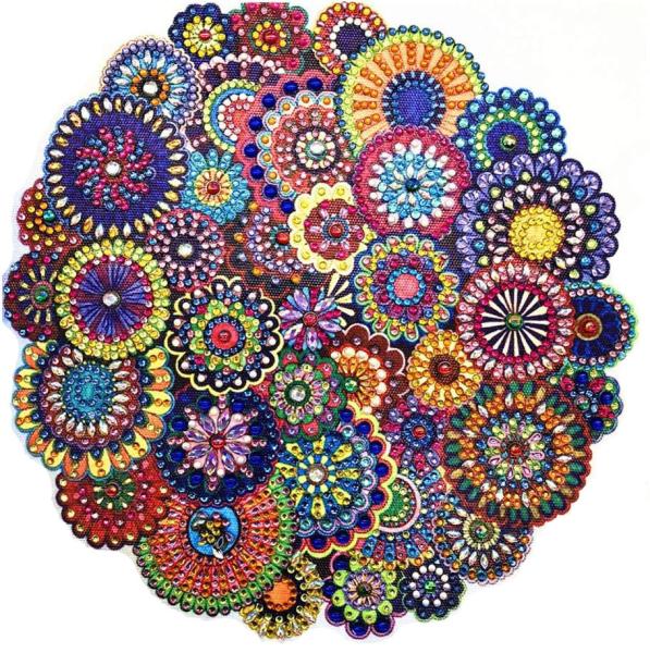 Partial Diamond Crystal Painting Kit Mandala DIY Diamond Painting Set For Home