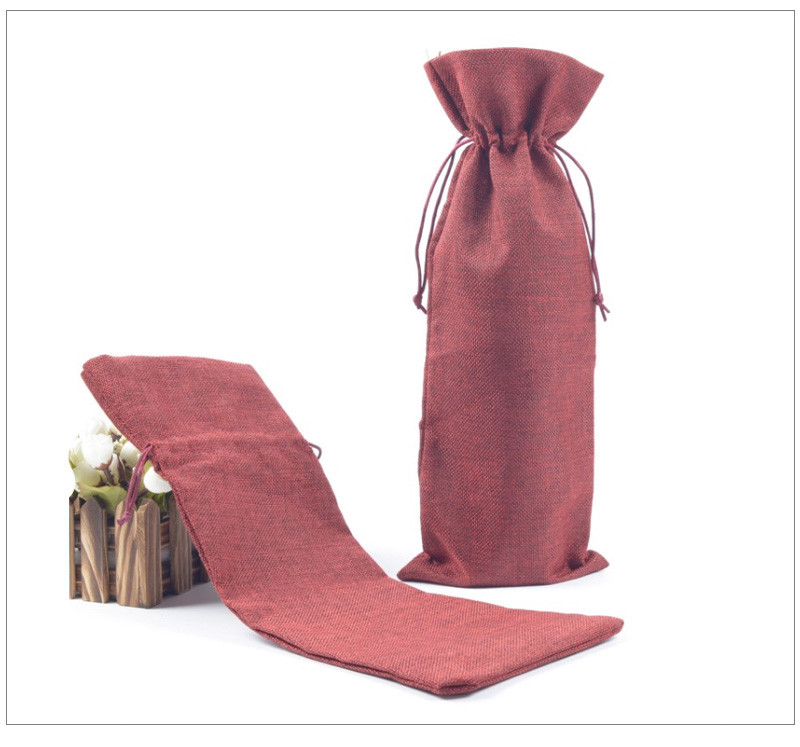 Luxury Cotton Water Glass Cooler Wine Bottle Sleeve