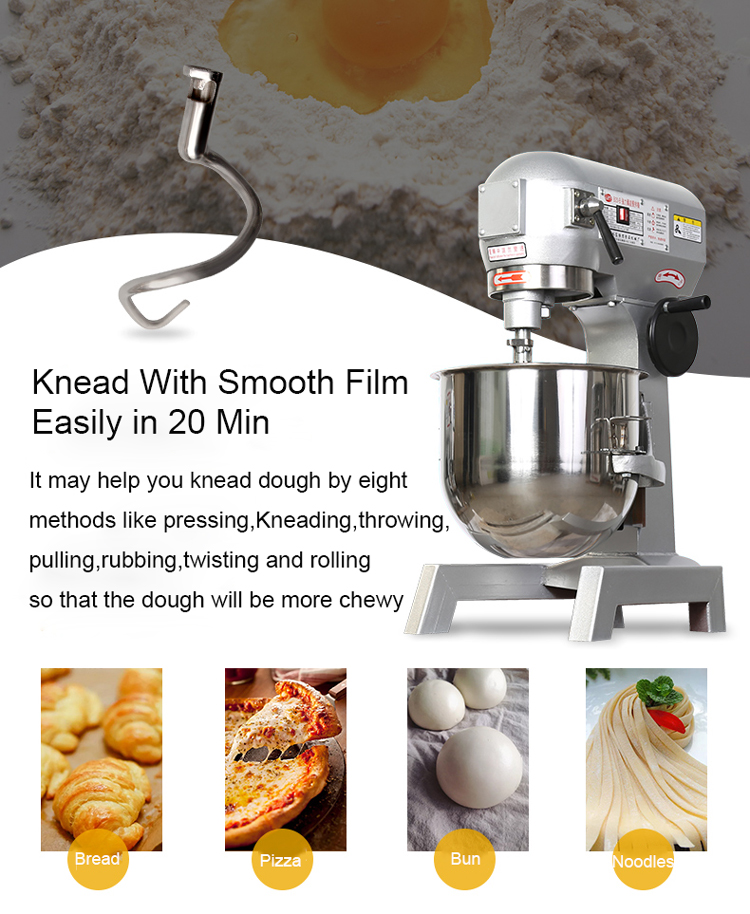 10L Kitchen Appliances Bread Mixer with Automatic Stir Speed and Planetary Design