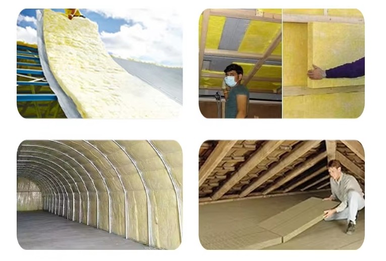 Thermal Glass Wool Material Price Fire Resistant Heat Insulation Fiber Glass Wool Board