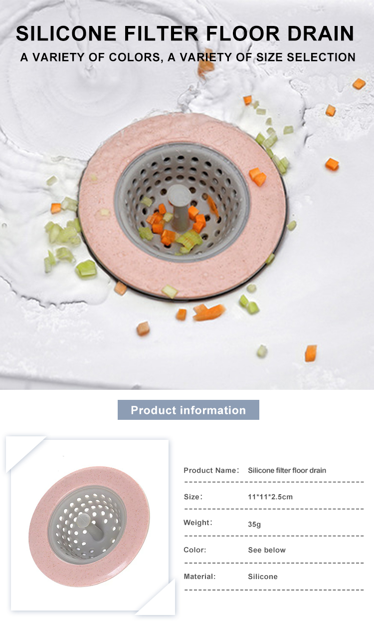 Diameter 11cm Silicone Sink Stopper With Irregular Flowing Edge