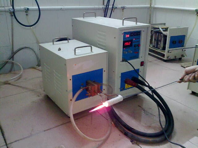 Online Wire - Steel Annealing Industrial Induction Heater , Induction Heat Treatment 70KVA