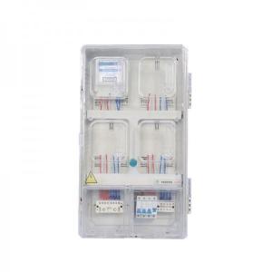 China ISO IEC Single Phase Electric Meter Box 4 Way Abs Distribution Box wholesale