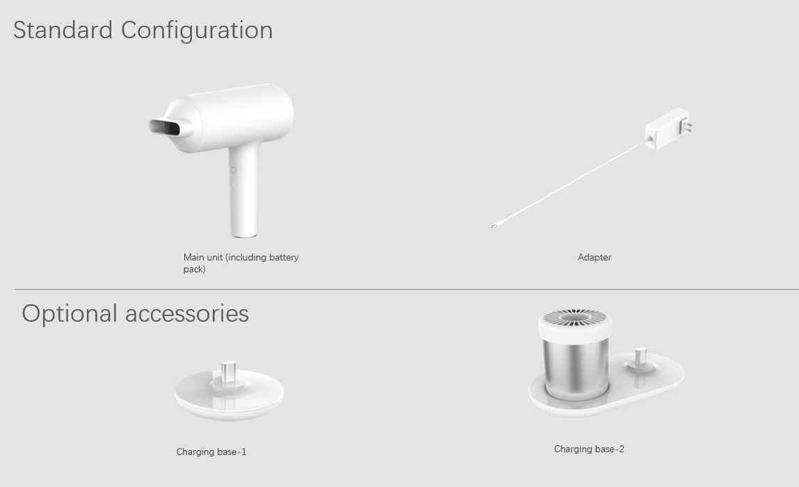 Replaceable Battery Straight Handle Rechargeable Cordless Hair Dryer