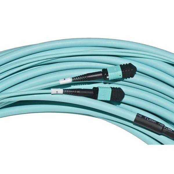 1 meter 24 Core OM3 Multimode Fiber Optical MPO Trunk Cable