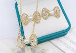 Vintage Bohemia Baroque Pearls Beads Chains Choker Necklace for Women Pearl
